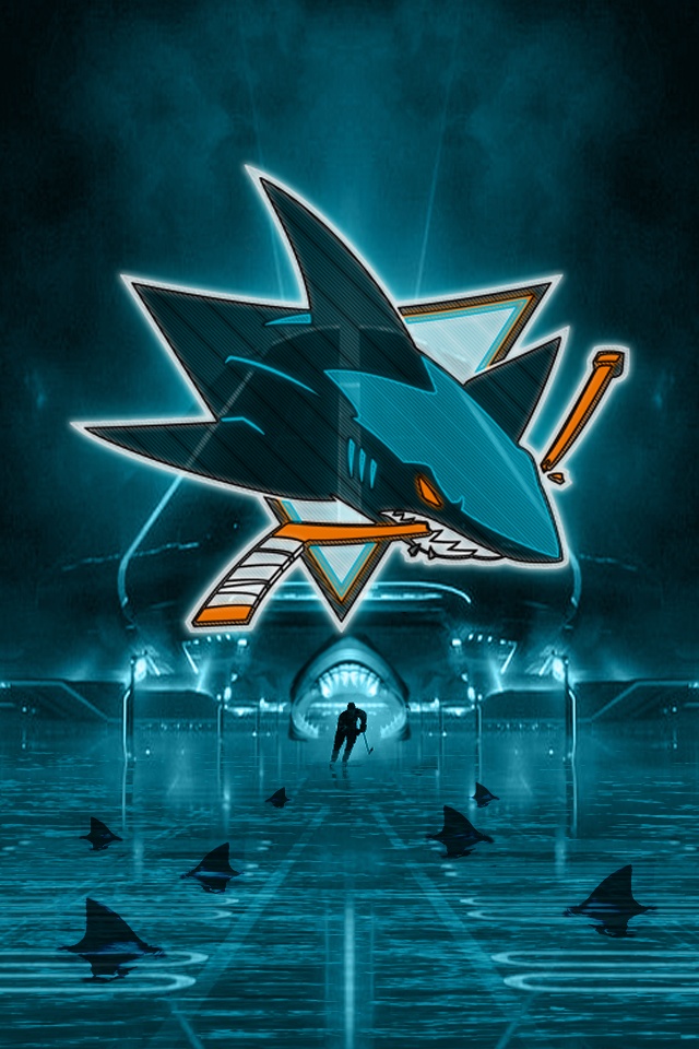 iPhone 4 San Jose Sharks background designed by puckguy14 Bleeding
