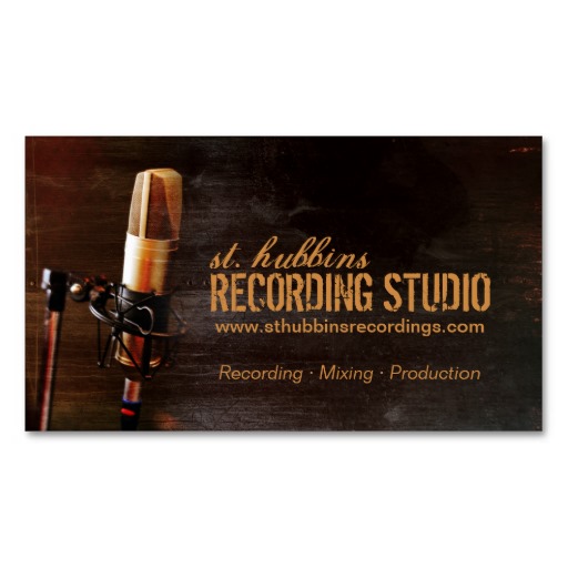 Microphone Music Studio Business Card