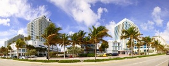 Hotel In A City Fort Lauderdale Florida Usa Poster Print By