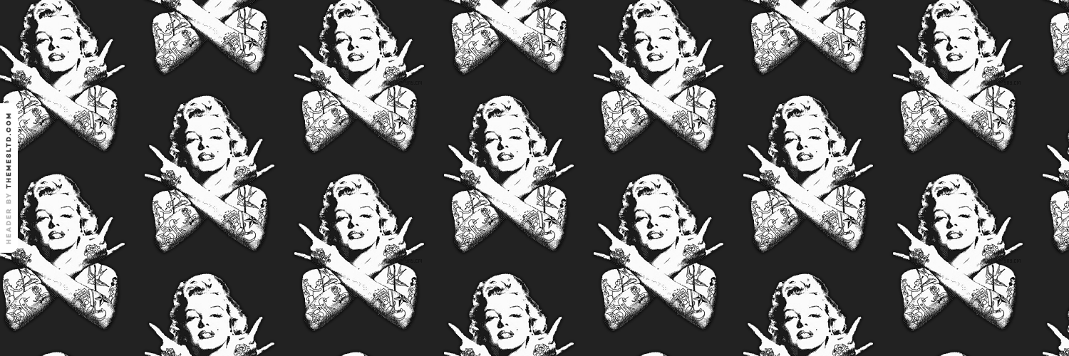 Marilyn Monroe Gangsta Askfm Background   Iconic Wallpapers 1500x500