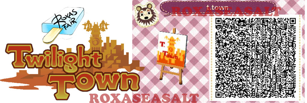 Twilight Town Qr Code Animal Crossing New Leaf By Roxaseasalt