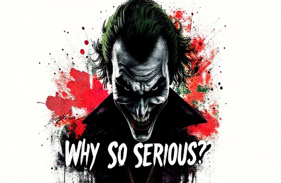 Zerbino 1art1 Con Faccia Emoji Joker – Why So Serious? – 60x40 Cm – Antiscivolo E Lavabile