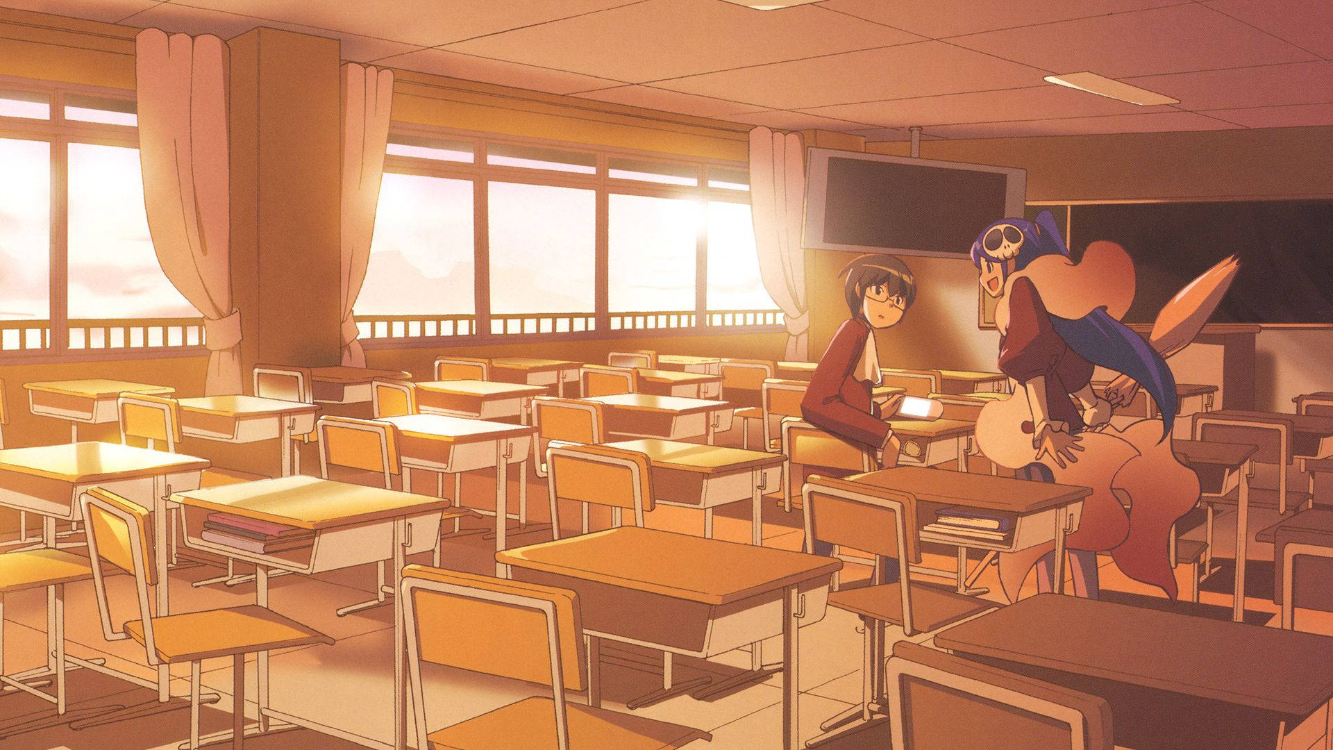 Anime School Scenery Wallpaper