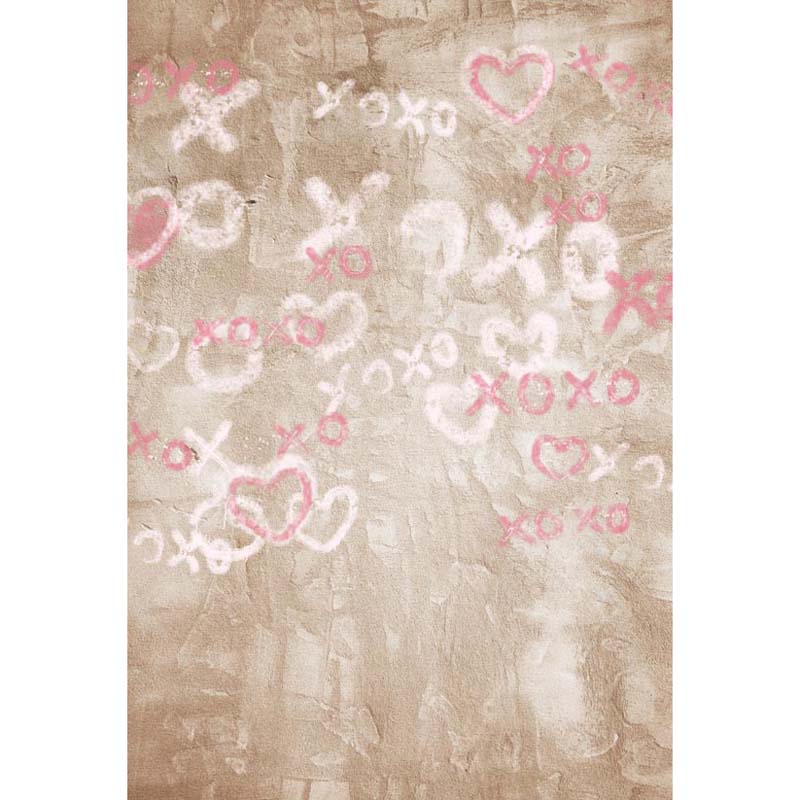Ft Vinyl Cloth Print Pink Love Photography Backdrops For