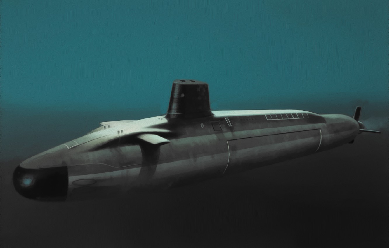 Wallpaper Art Painting Submarine Hms Vengeance Vanguard Class
