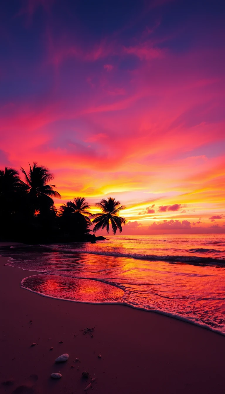 Sunset Beach Wallpaper
