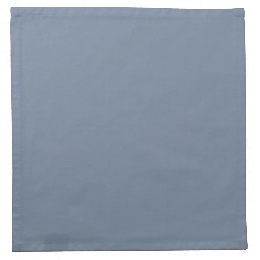 Dusty Blue Slate Grey Gray Solid Color Background Napkins