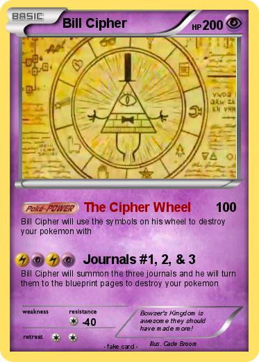 Pok Mon Bill Cipher The Wheel My Pokemon Card