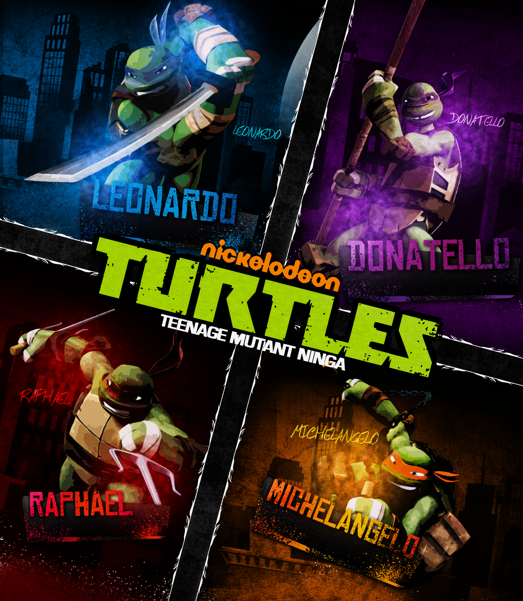 Nickelodeon Tmnt Poster By Mohamed Fahmy