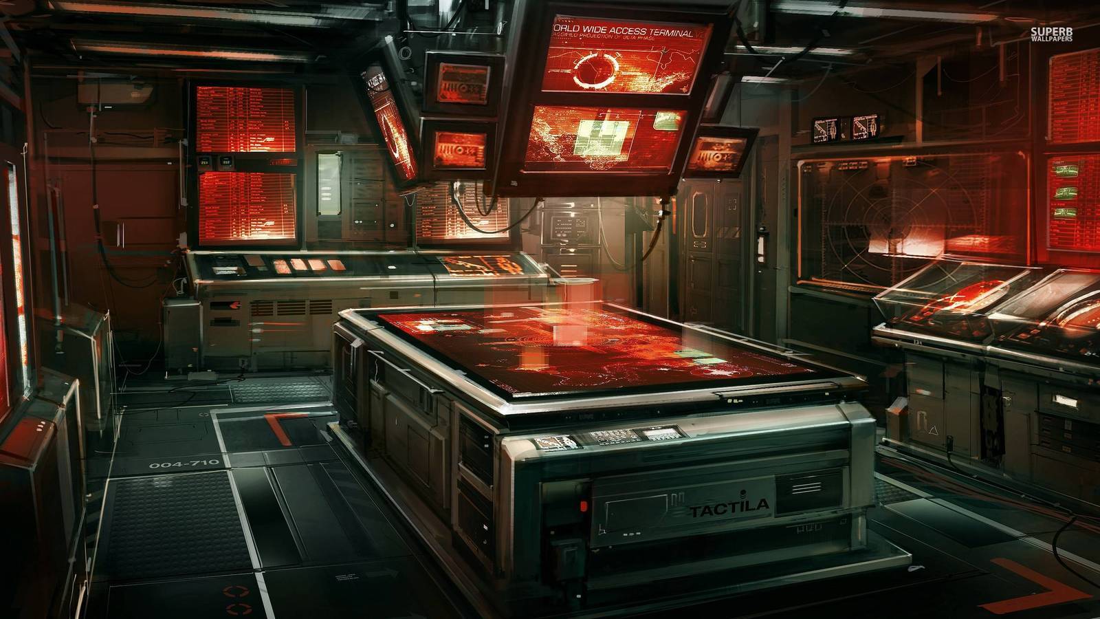 Futuristic Laboratory Wallpaper