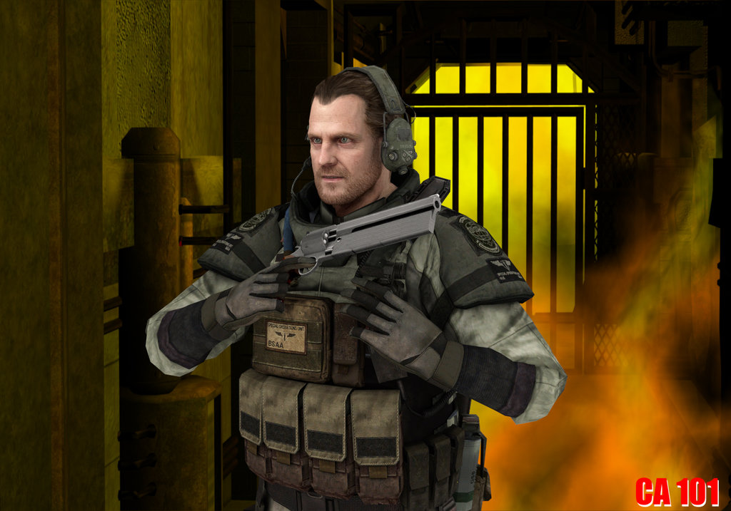 Barry Burton In Resident Evil Render By Charona101