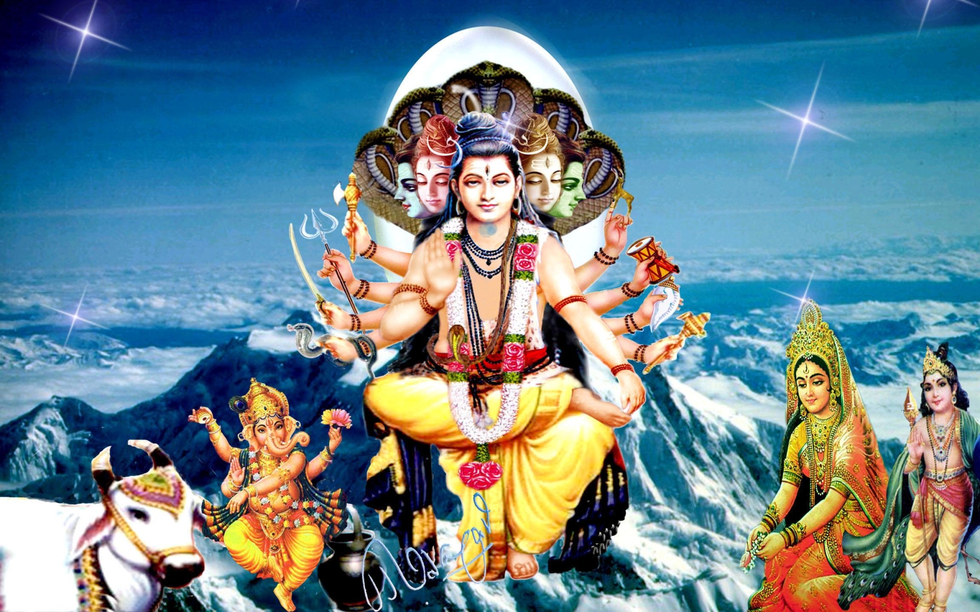 3D Wallpaper Designs 3D Wallpapers Of Lord Shiva 1920x1200