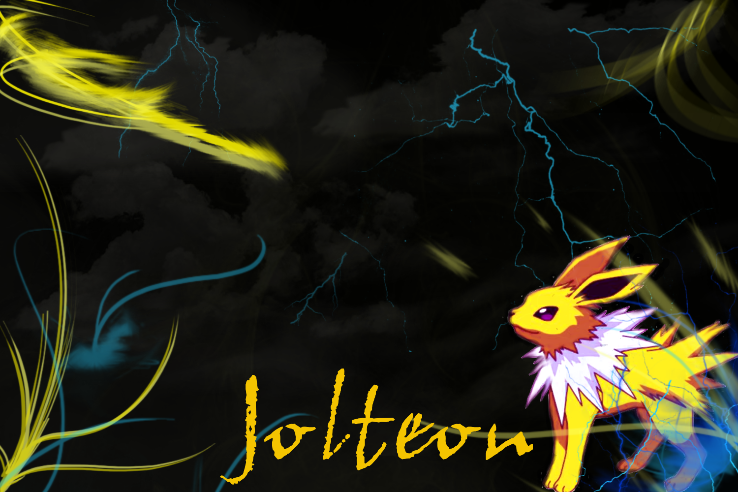 Jolteon Wallpaper By Slavewolfy Fan Art Games