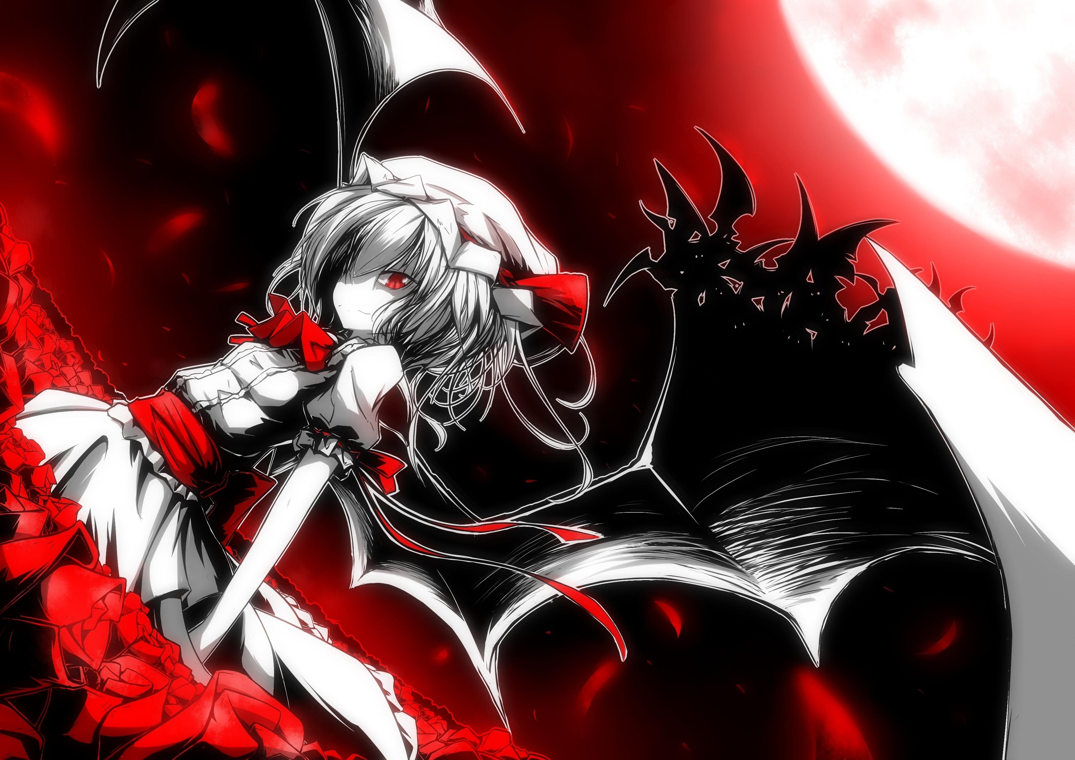Touhou Vampires Remilia Scarlet Wallpaper Art