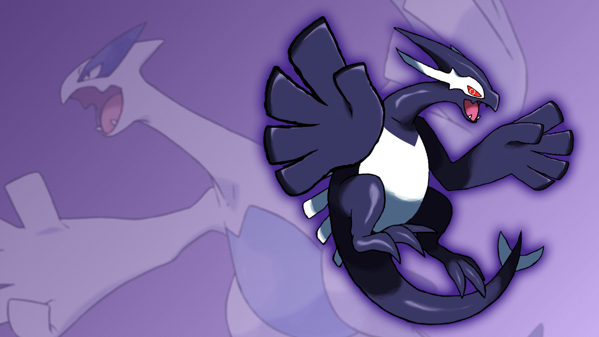 Lugia and Shadow Lugia Wallpaper by Glench
