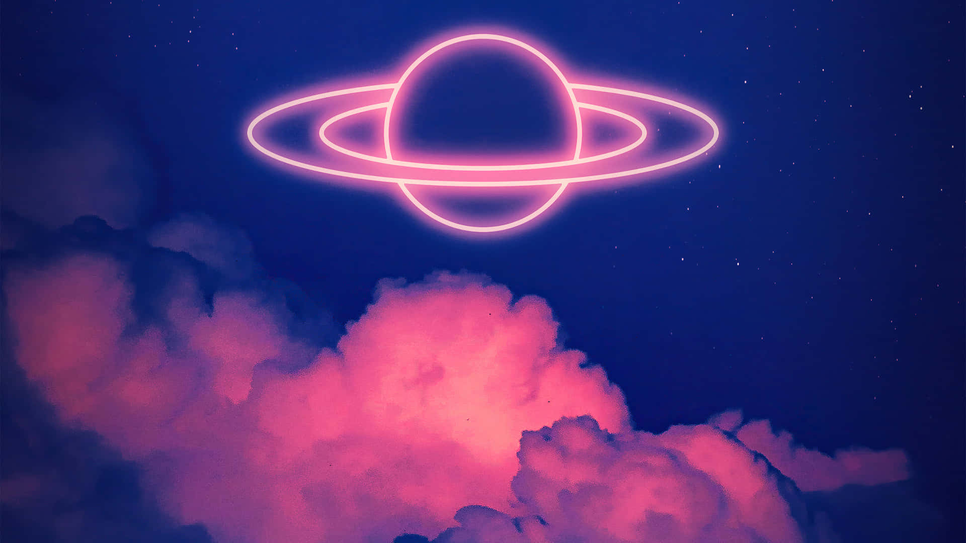 Blue And Pink Aesthetic Neon Wallpaper