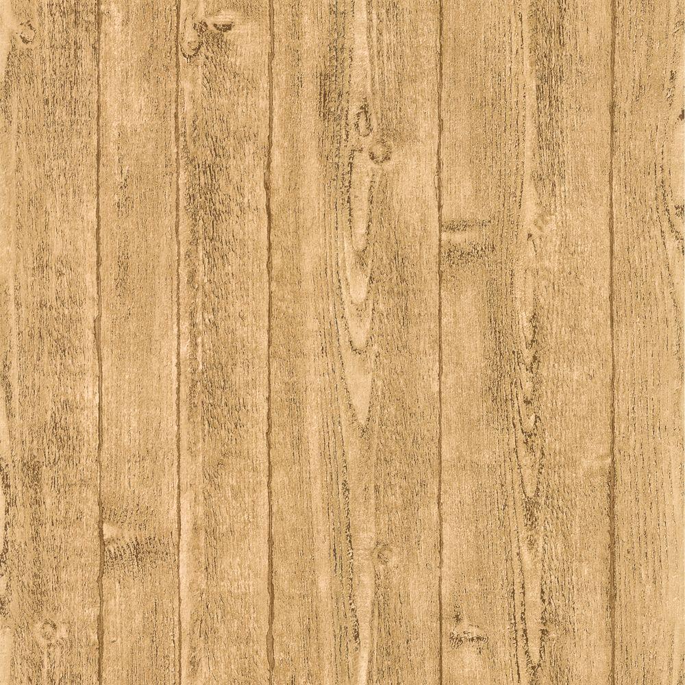 Orchard Taupe Wood Panel Wallpaper The Home Depot