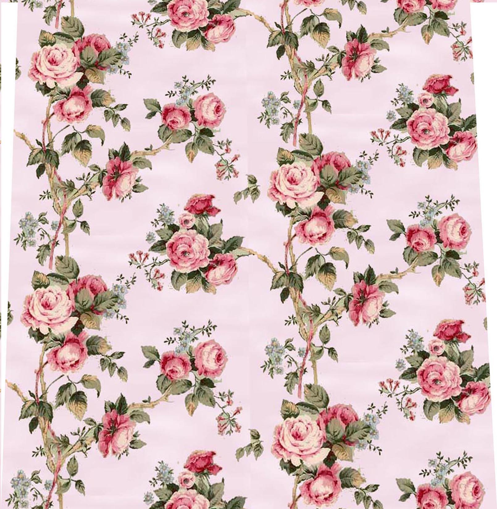  good looking wallpaper Vintage Rose Cottage style shabby chic