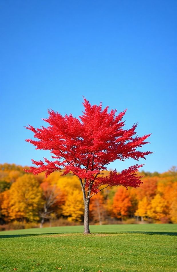 Red Tree Wallpaper