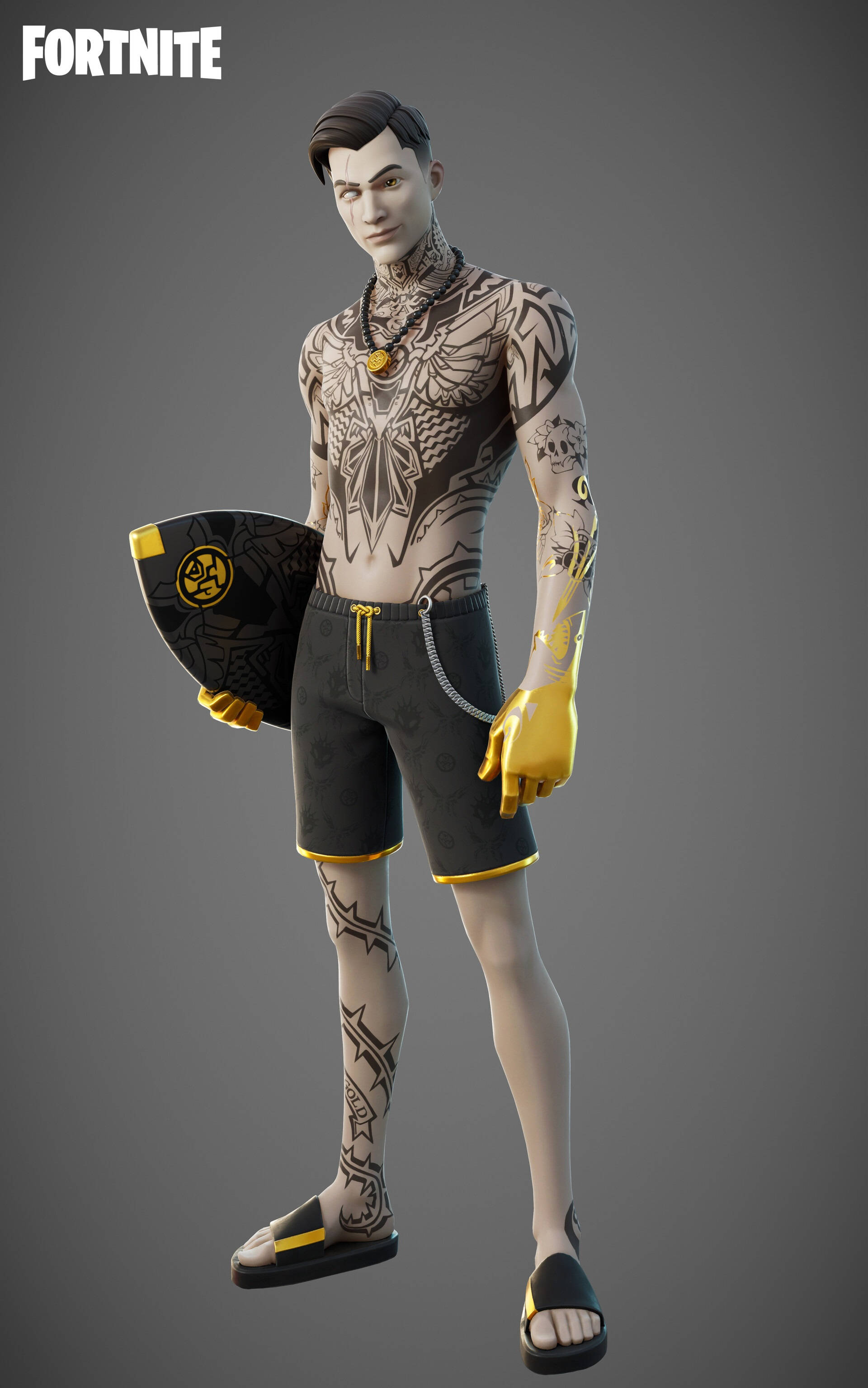 En Midas Fortnite Surf Summer Skin Wallpaper