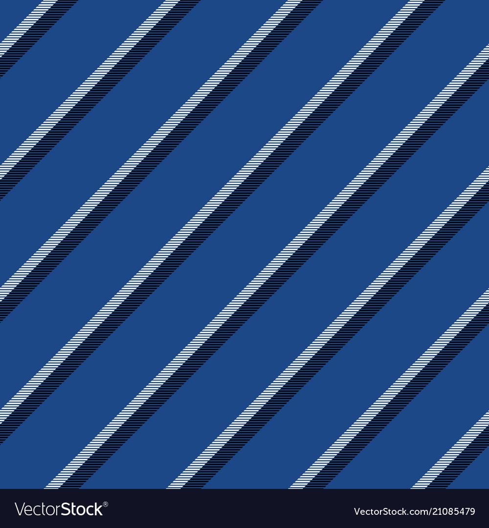 Blue Striped Background Diagonal Fabric Texture Vector Image