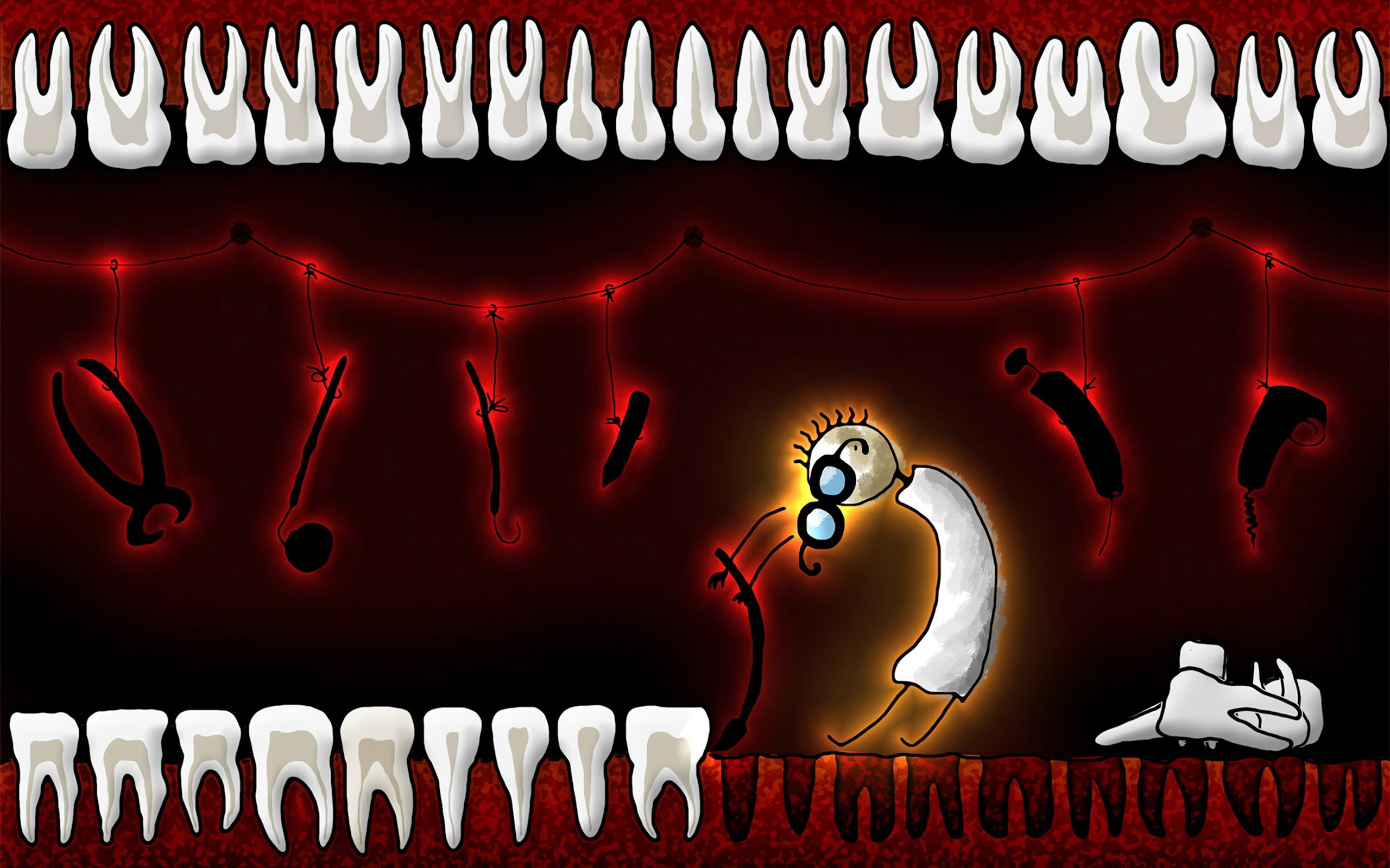 Wallpaper Dental Sadist Rips Teeth Terrible Instruments Of