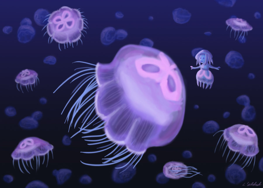 Pink Jellyfish Wallpaper By Schlissel Art