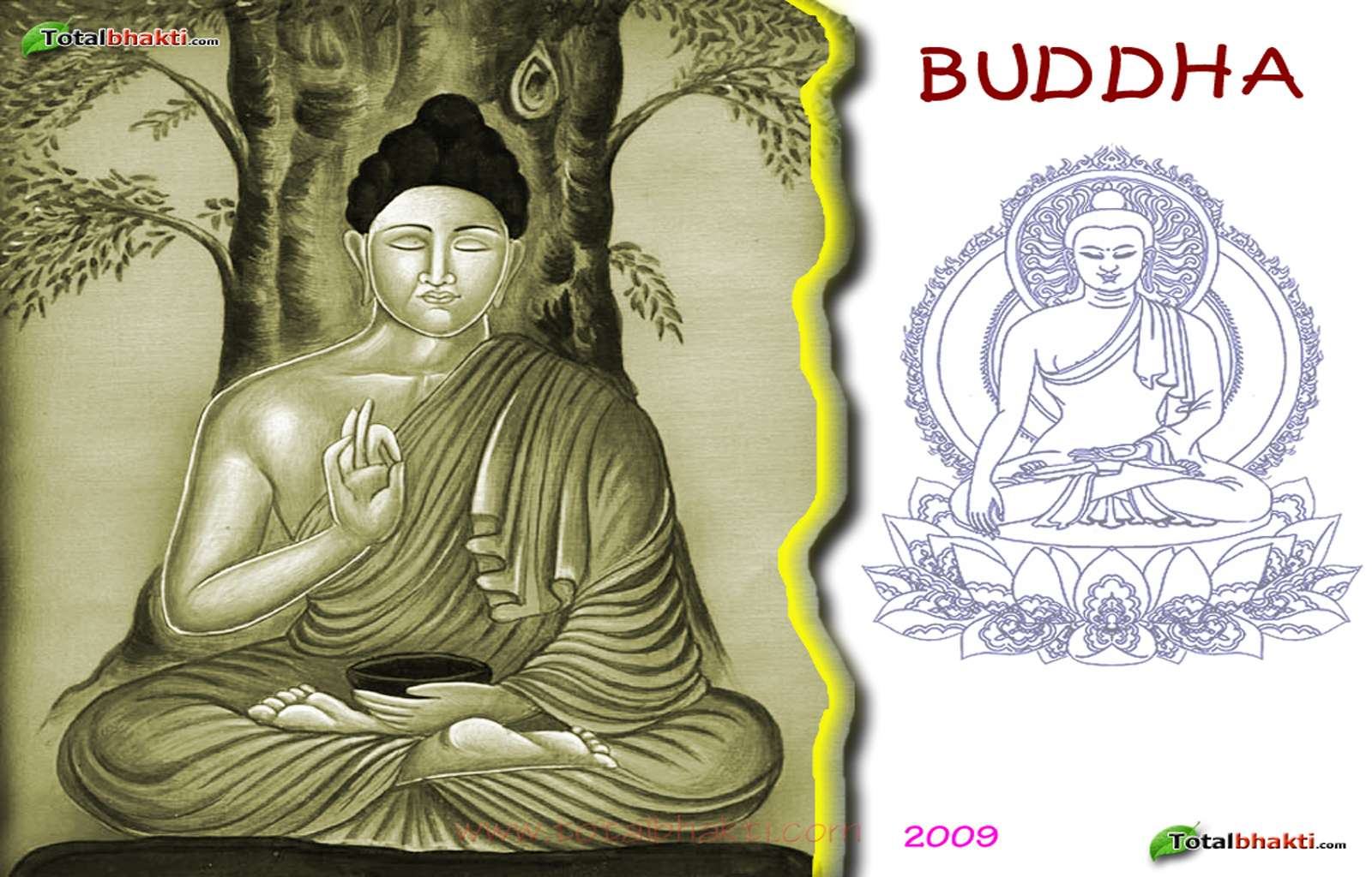 Wallpaper Background Gautam Buddha