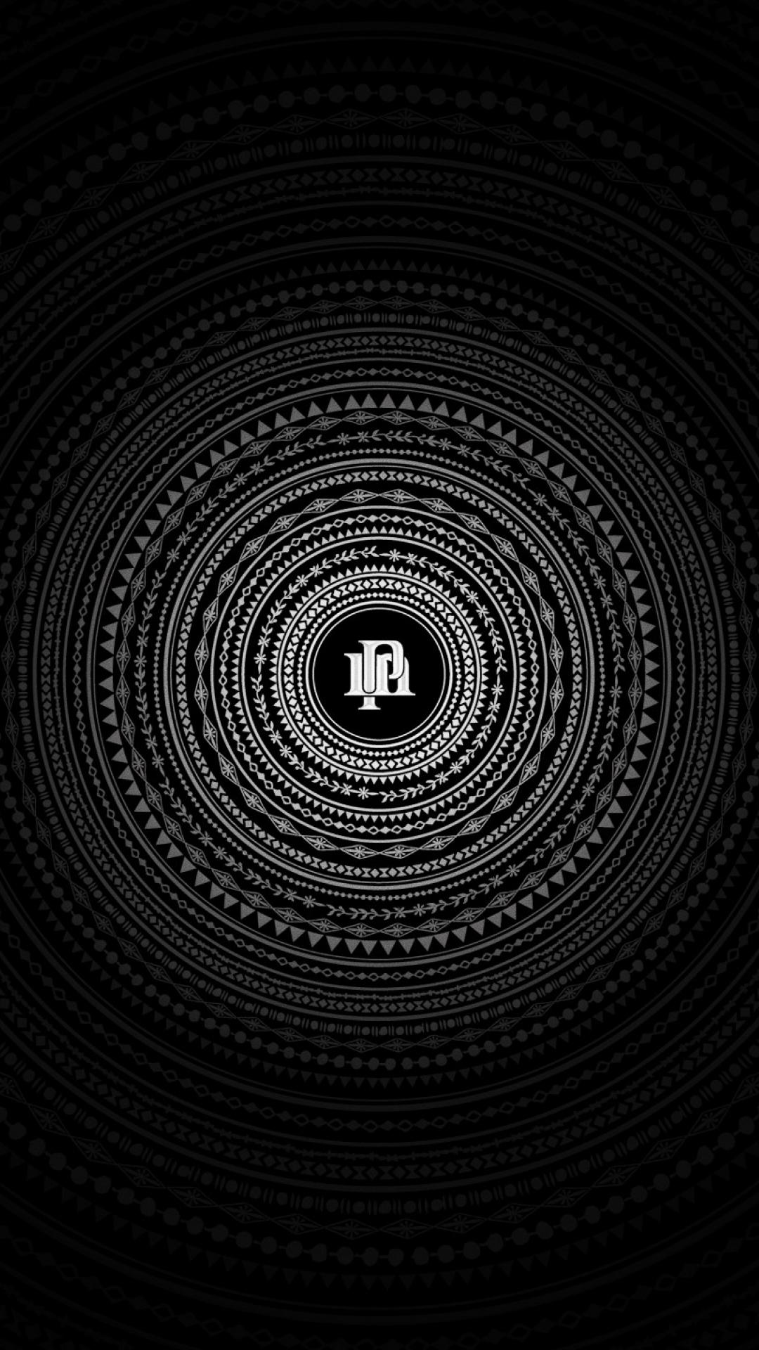 Black Wallpaper And White iPhone Ios
