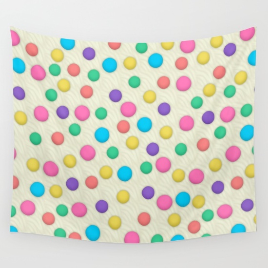 Polka Dots Wallpaper Background Wall Tapestry By Tees2go Society6