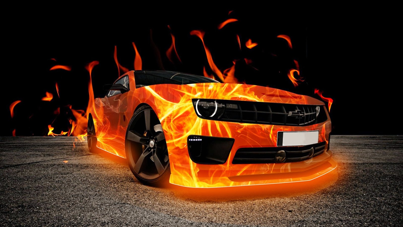 Cars Fire 3d Wallpaper Of For Desktop