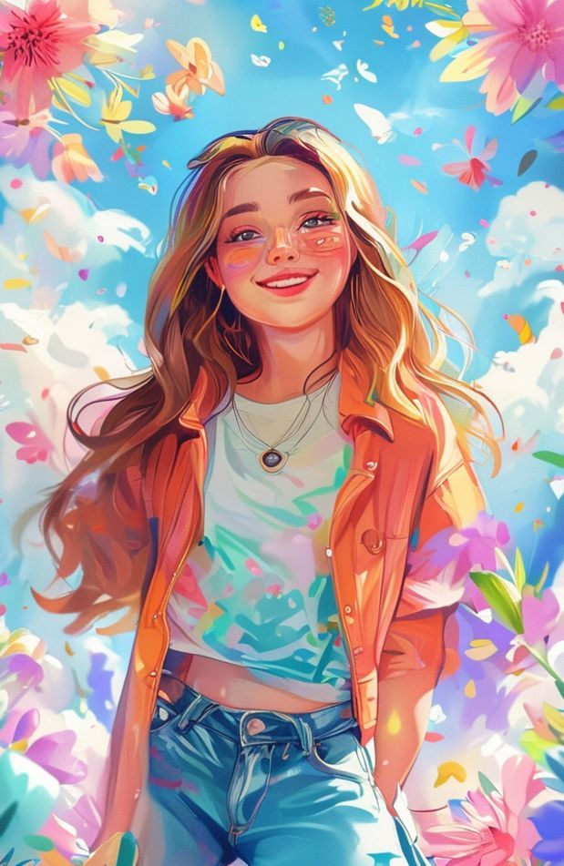 Cute Teen Girl Wallpaper