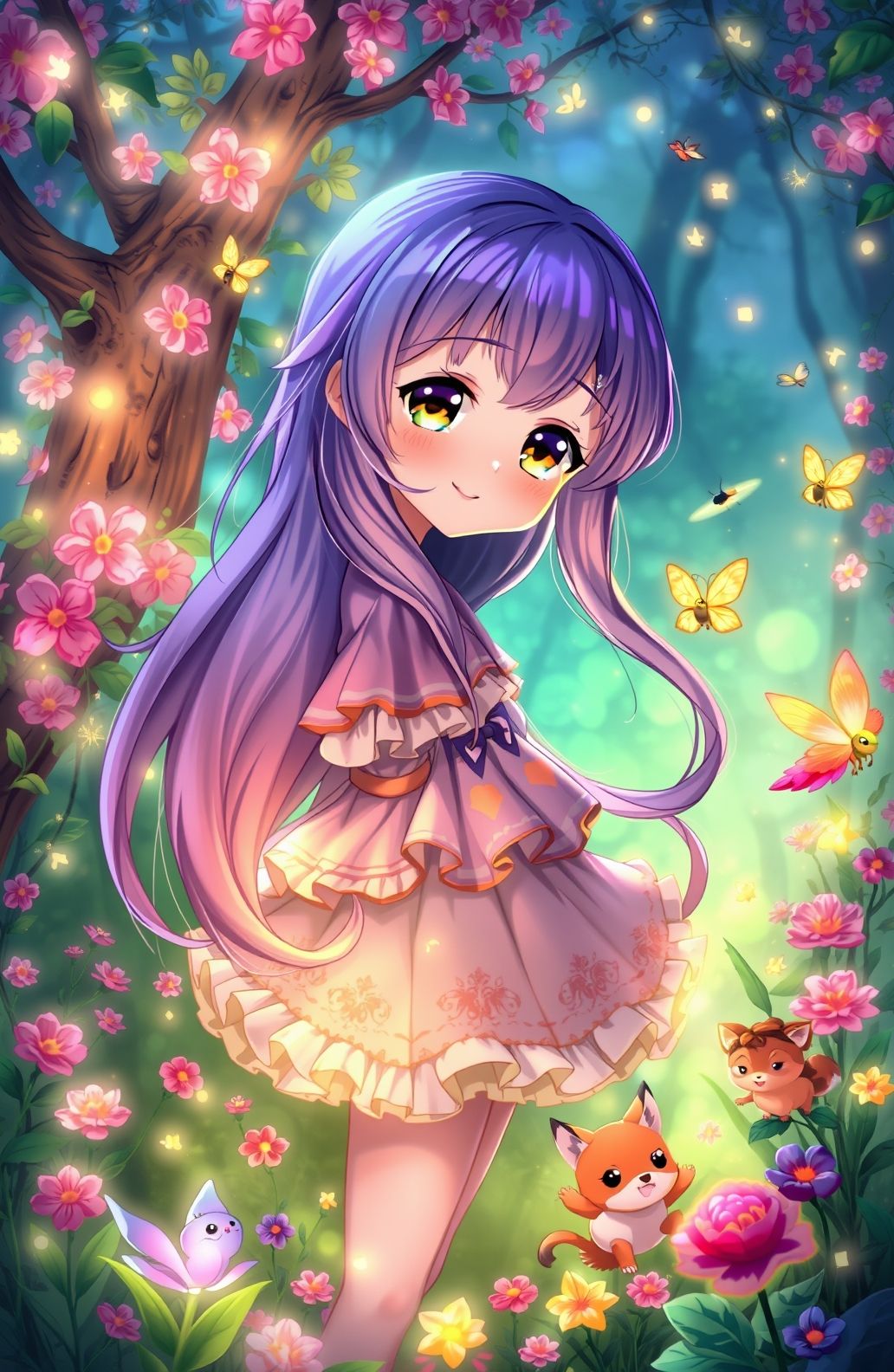 Cute Anime Girls Wallpaper