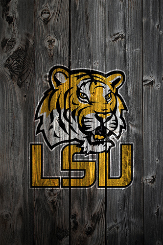 Lsu Tigers Wood iPhone Background Photo Sharing