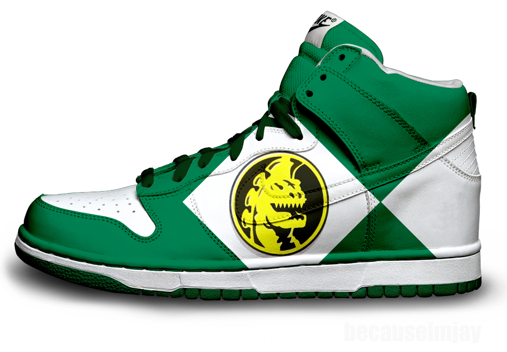 Green Power Ranger Nike Dunk By Becauseimjay