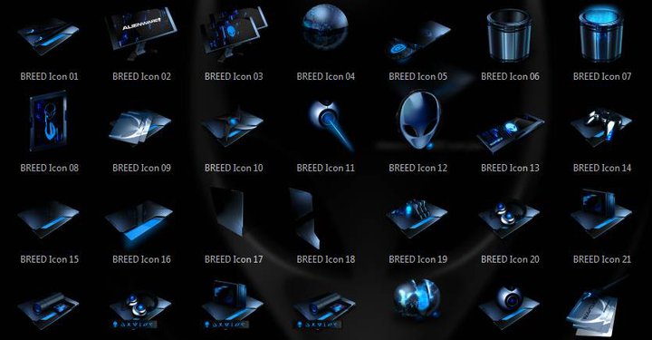 Alienware Breed Wallpaper Icon Pack With