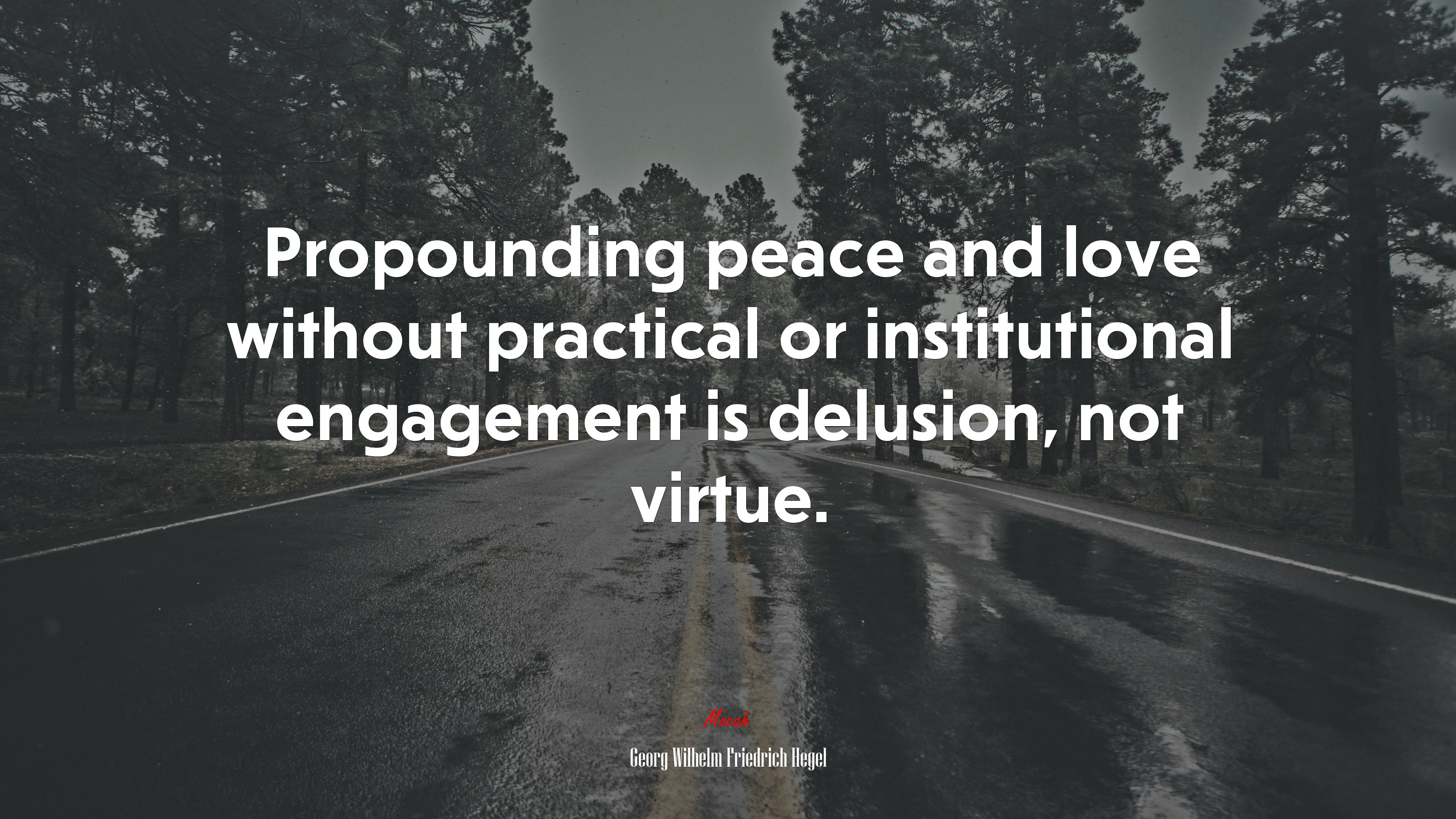 Propounding Peace And Love Without Practical Or