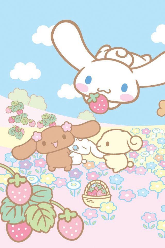 Cinnamonroll And Friends Hello Kitty iPhone Wallpaper Kawaii