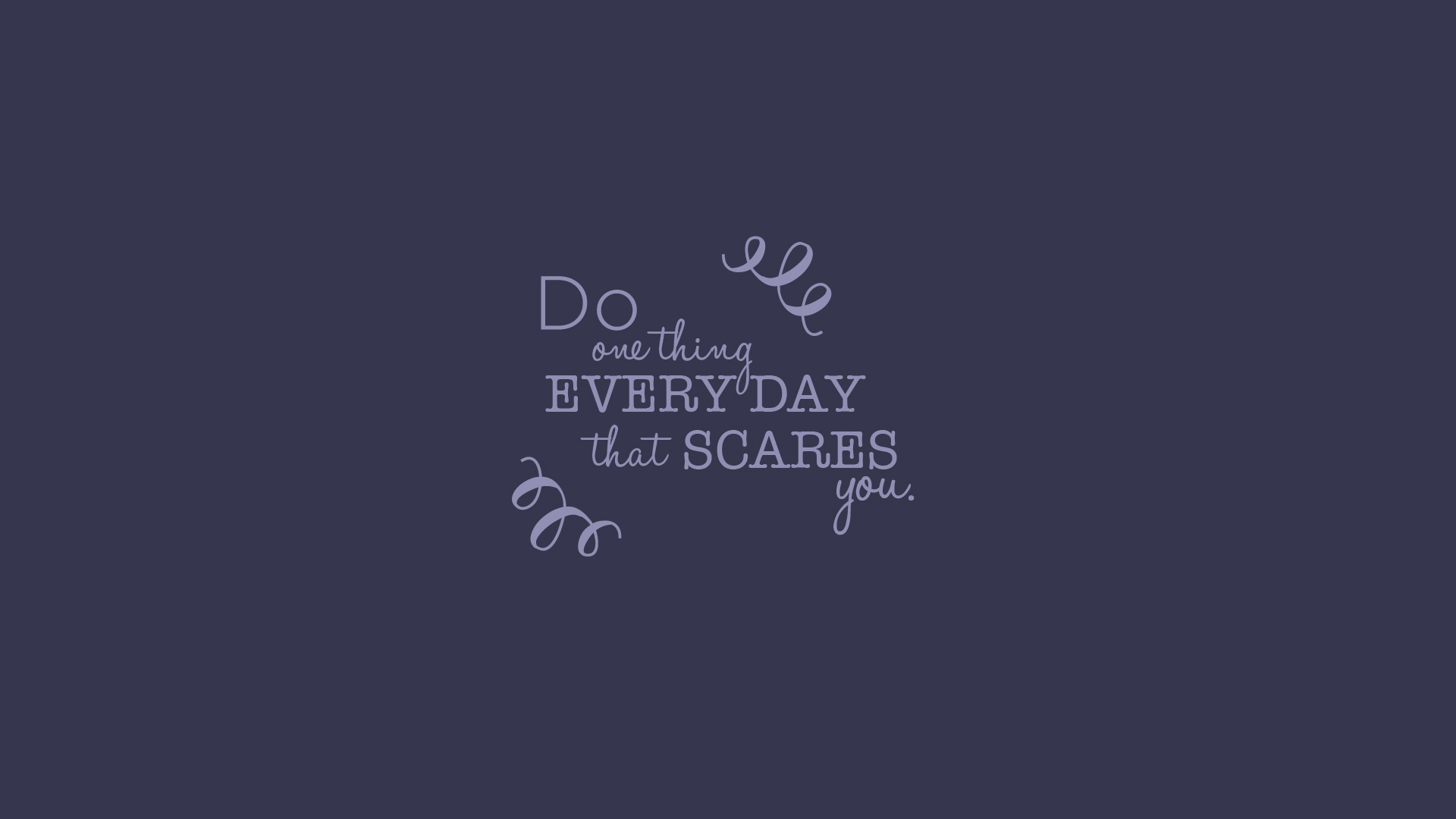 Motivational quote on a dark blue background: 