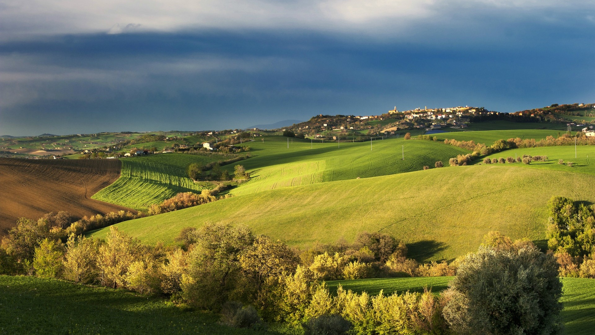Tuscany Spring Landscape Desktop Pc And Mac Wallpaper