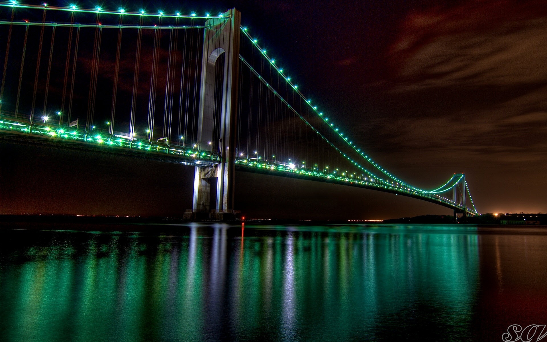 The Golden Gate Bridge Night Wallpaper HD