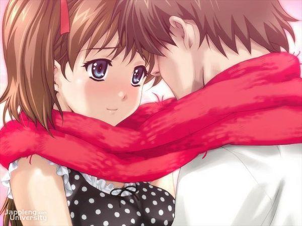 cute anime couples valentine wallpapers Wallpaper