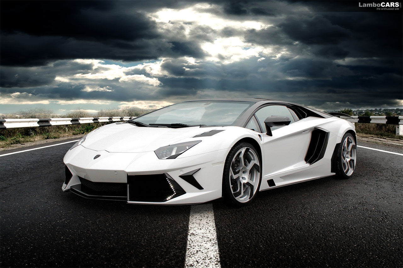 Lamborghini Aventador White Wallpaper