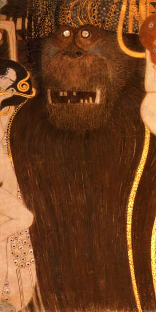 The Beethoven Frieze Hostile Forces Head Of Typhoid Klimt