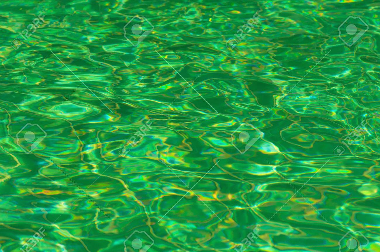 Green Emerald Water Background Abstract Stock
