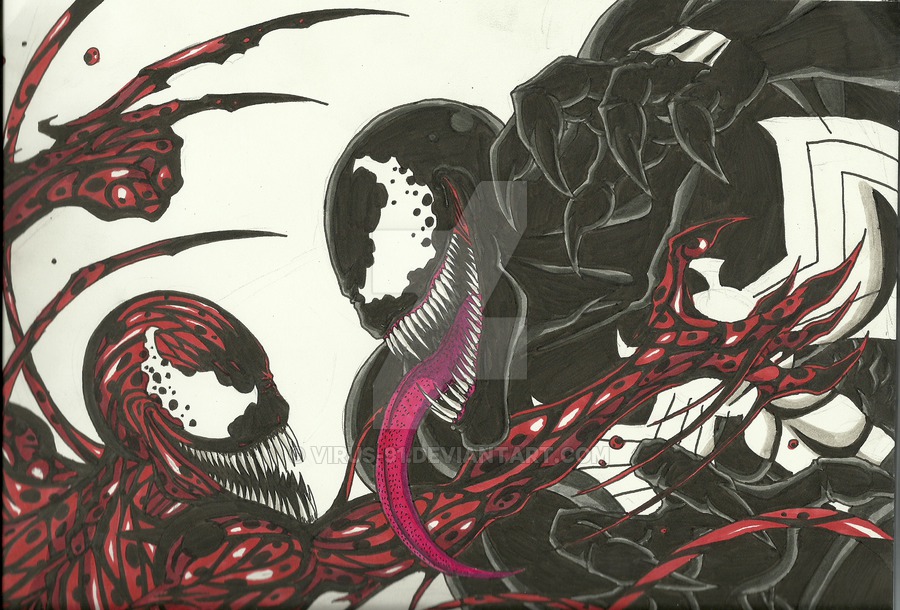 Venom Vs Carnage By Virus