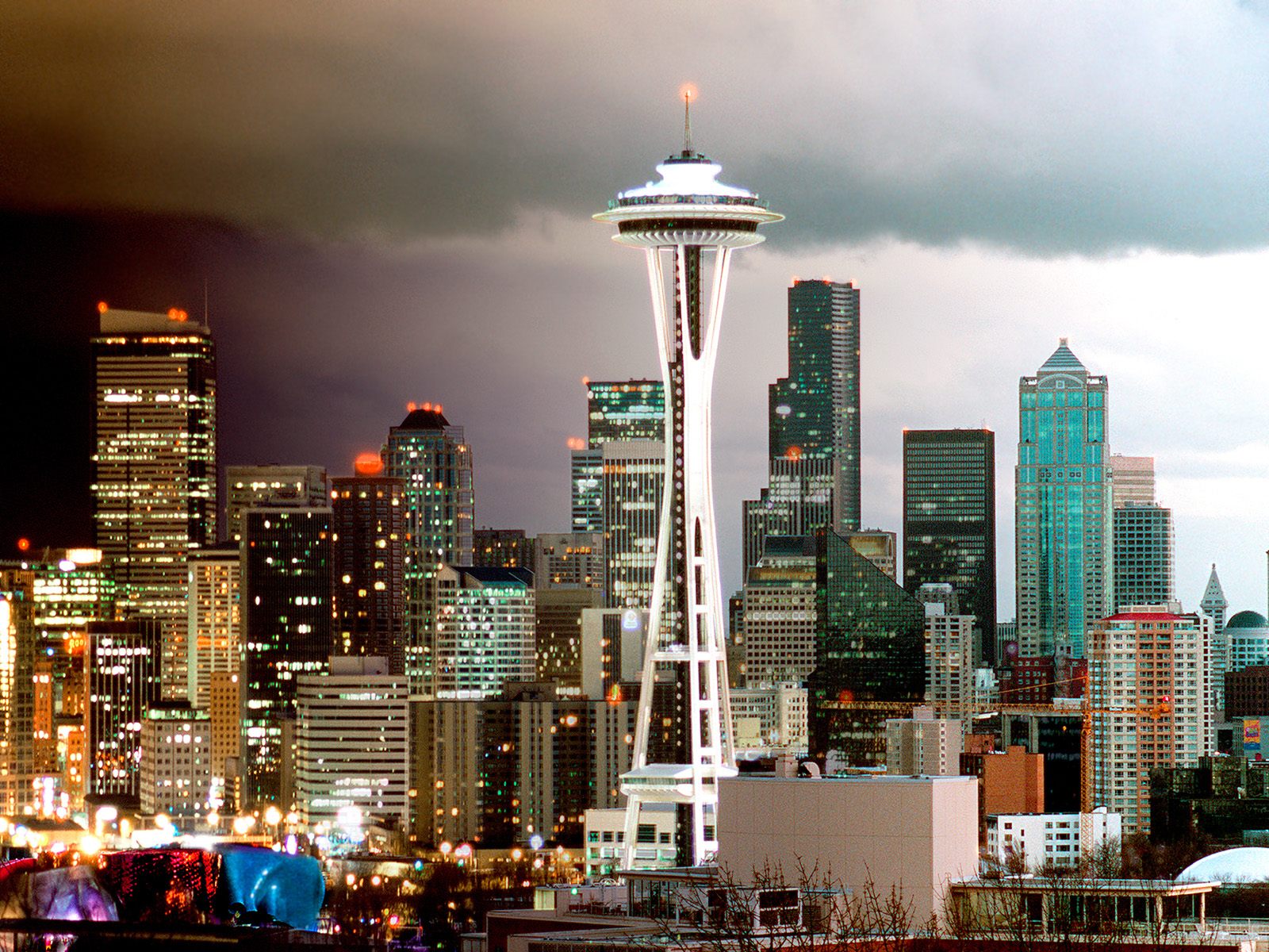 Seattle Skyline Washington Wallpaper HD