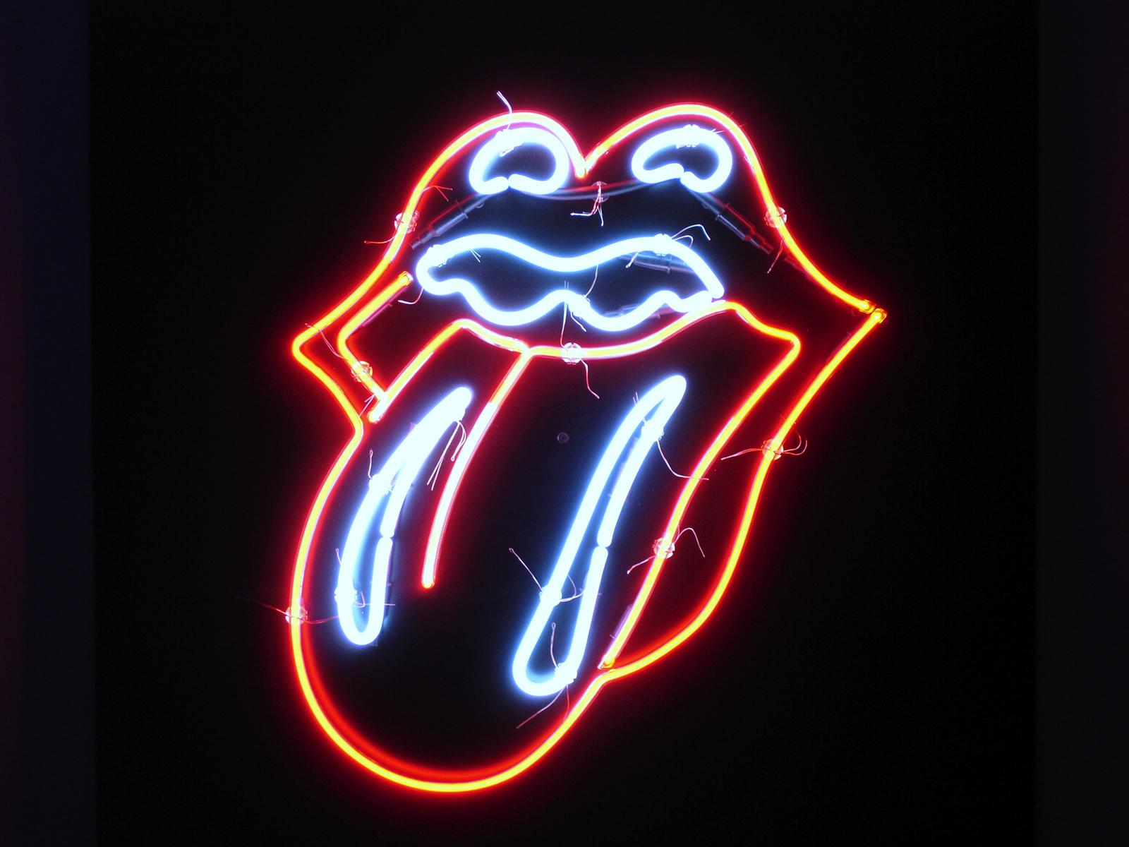 Rolling Stones lips and tongue logo by Jon Pasche