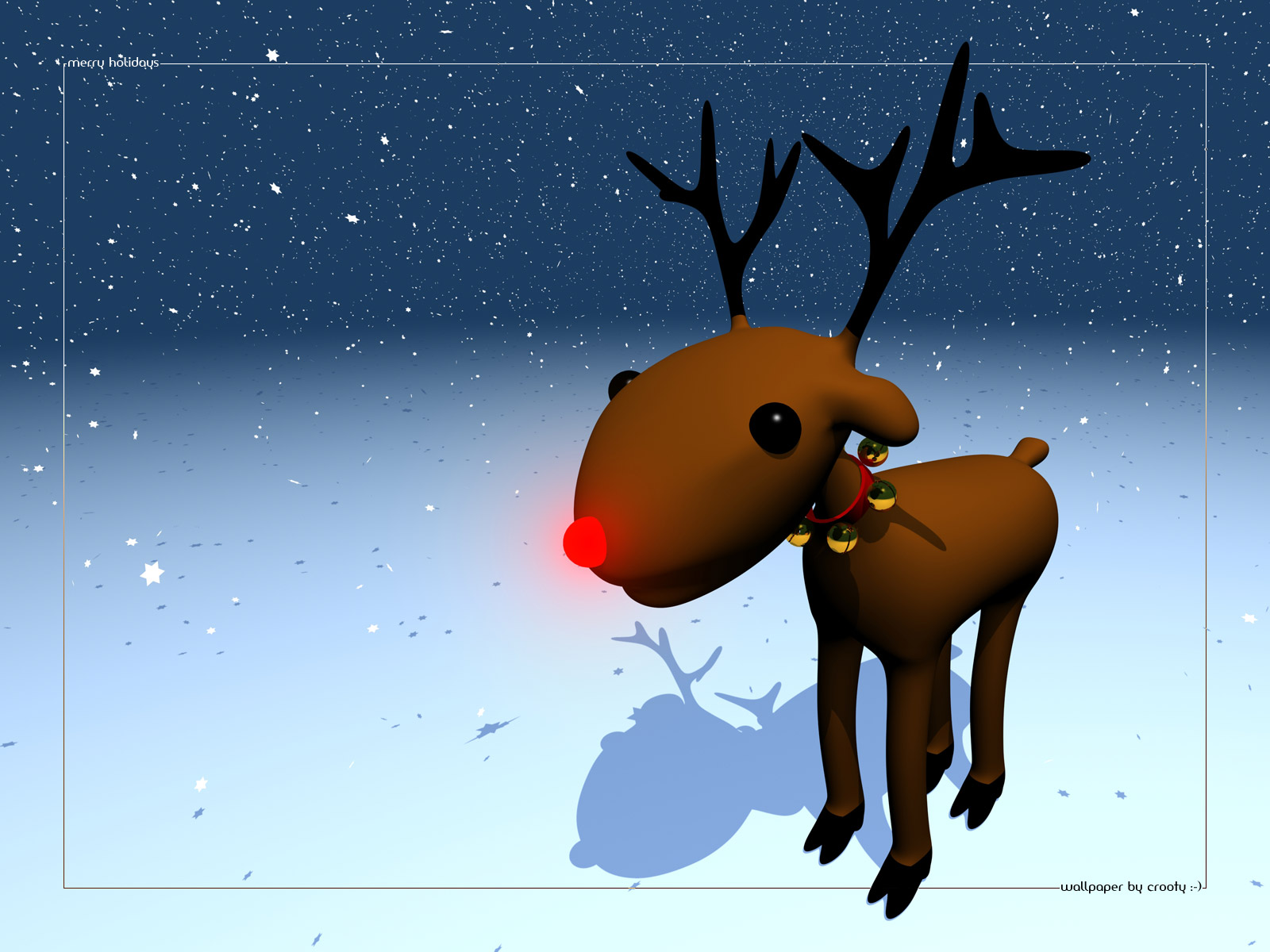 Rudolph Wallpaper By Crooty