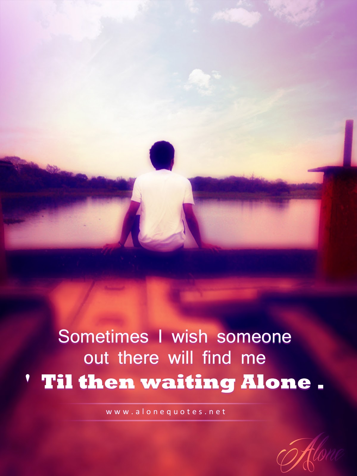 alone boy with quotes